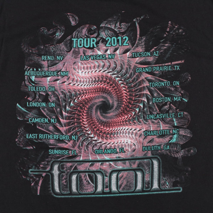 TOOL Skull Pattern Band T-Shirt (Men's XL equivalent) unclear black type Vintage Second Hand