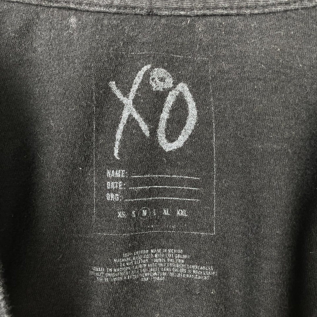 XO The Weeknd Band T-shirt (Men's size M) cotton black type Vintage Second Hand