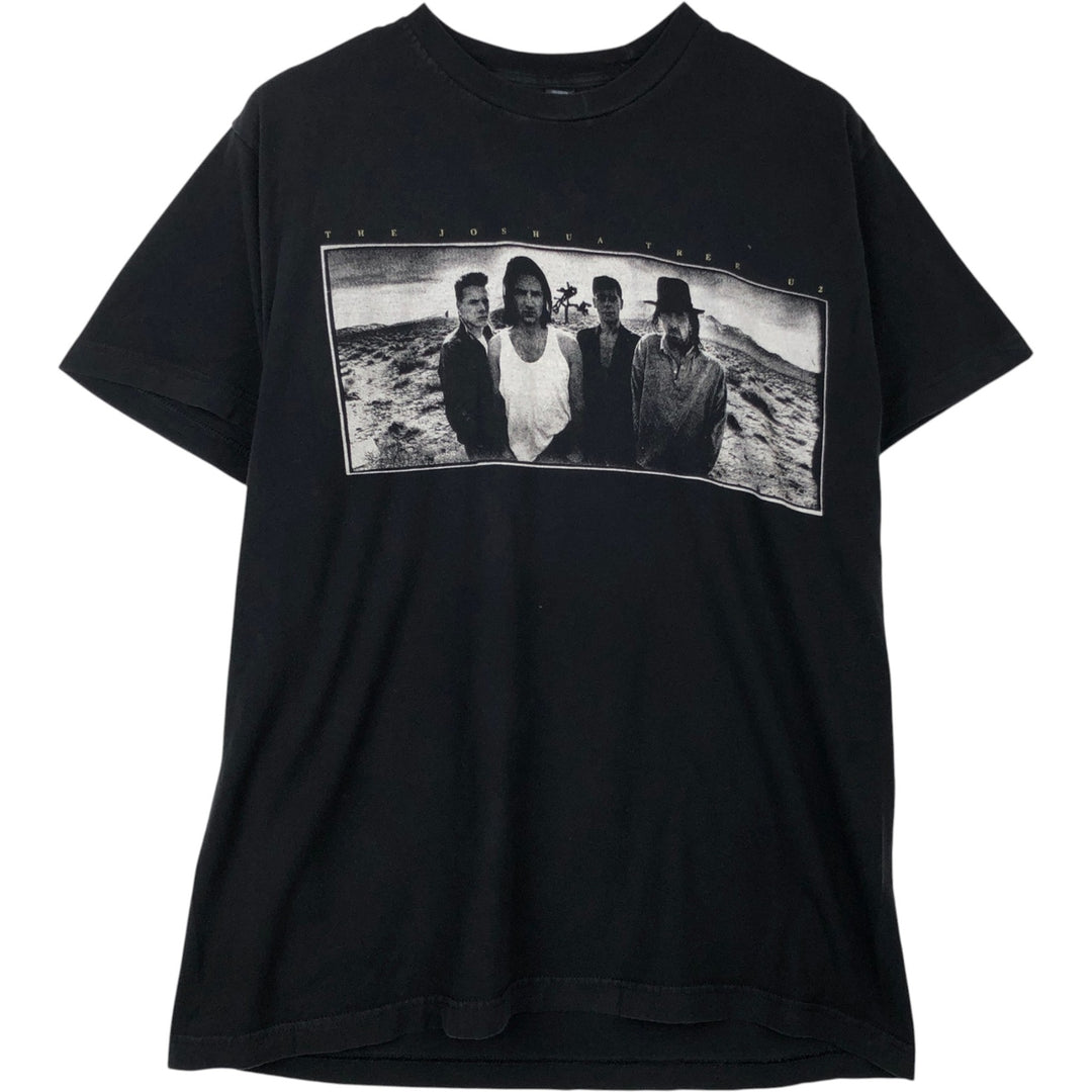 TULTEX U2 Band T-Shirt (Men's Size L) cotton black type Vintage Second Hand
