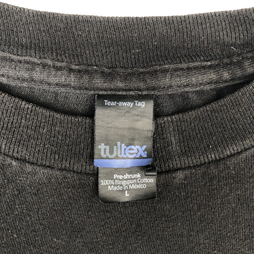 TULTEX U2 Band T-Shirt (Men's Size L) cotton black type Vintage Second Hand