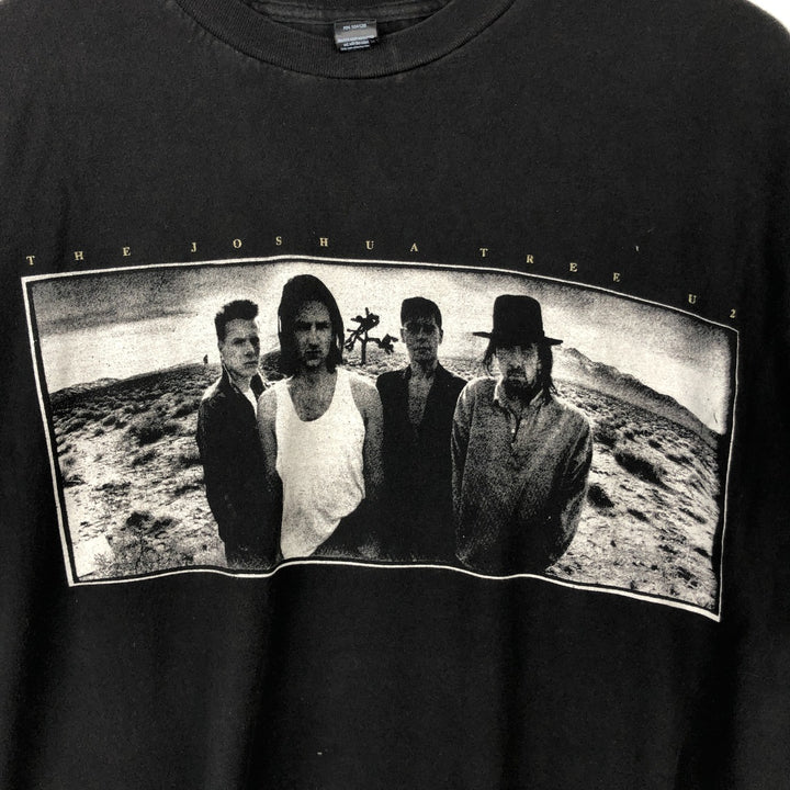 TULTEX U2 Band T-Shirt (Men's Size L) cotton black type Vintage Second Hand