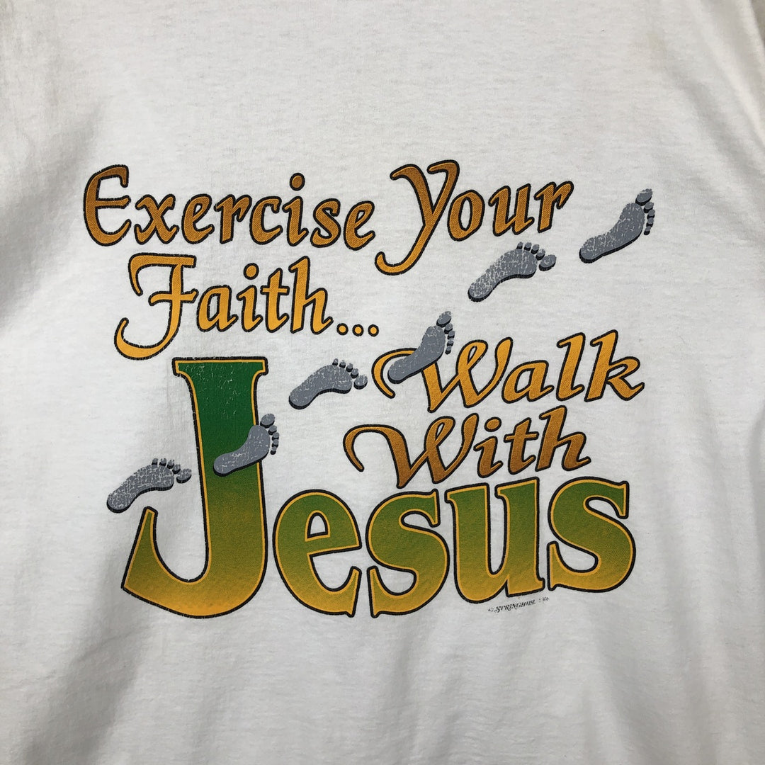 Catawba's Best Printed T-Shirt, Made in USA, Men's Size L (Equivalent), Vintage polyester white type Vintage Second Hand