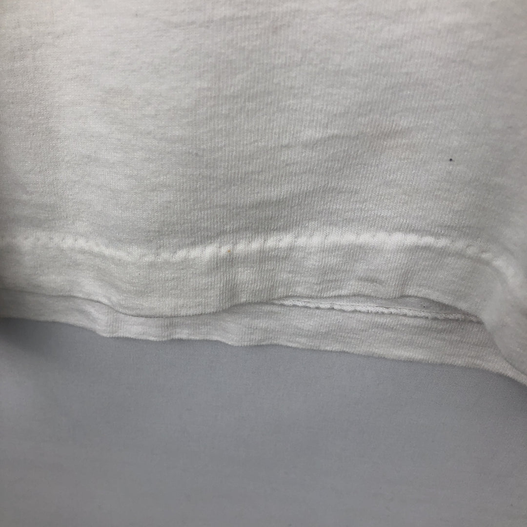 Catawba's Best Printed T-Shirt, Made in USA, Men's Size L (Equivalent), Vintage polyester white type Vintage Second Hand
