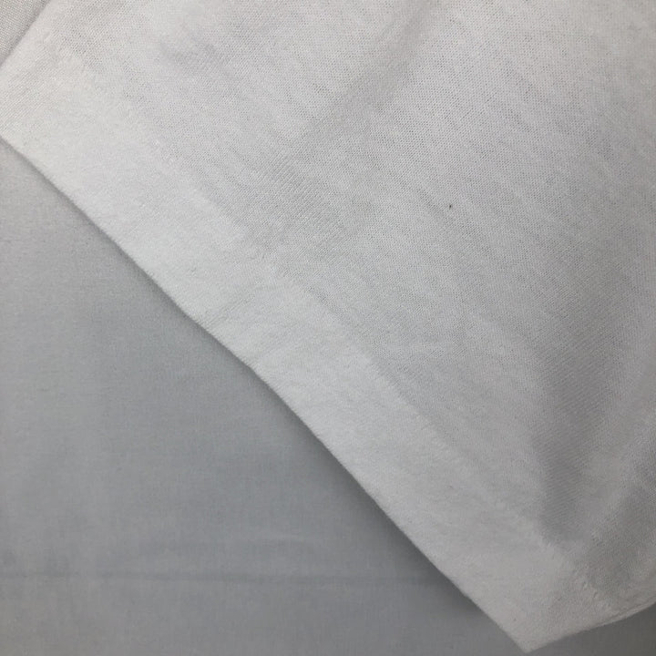 90'S Fruit of the Loom printed T-shirt, made in the USA, men's size L, vintage cotton white type Vintage Second Hand