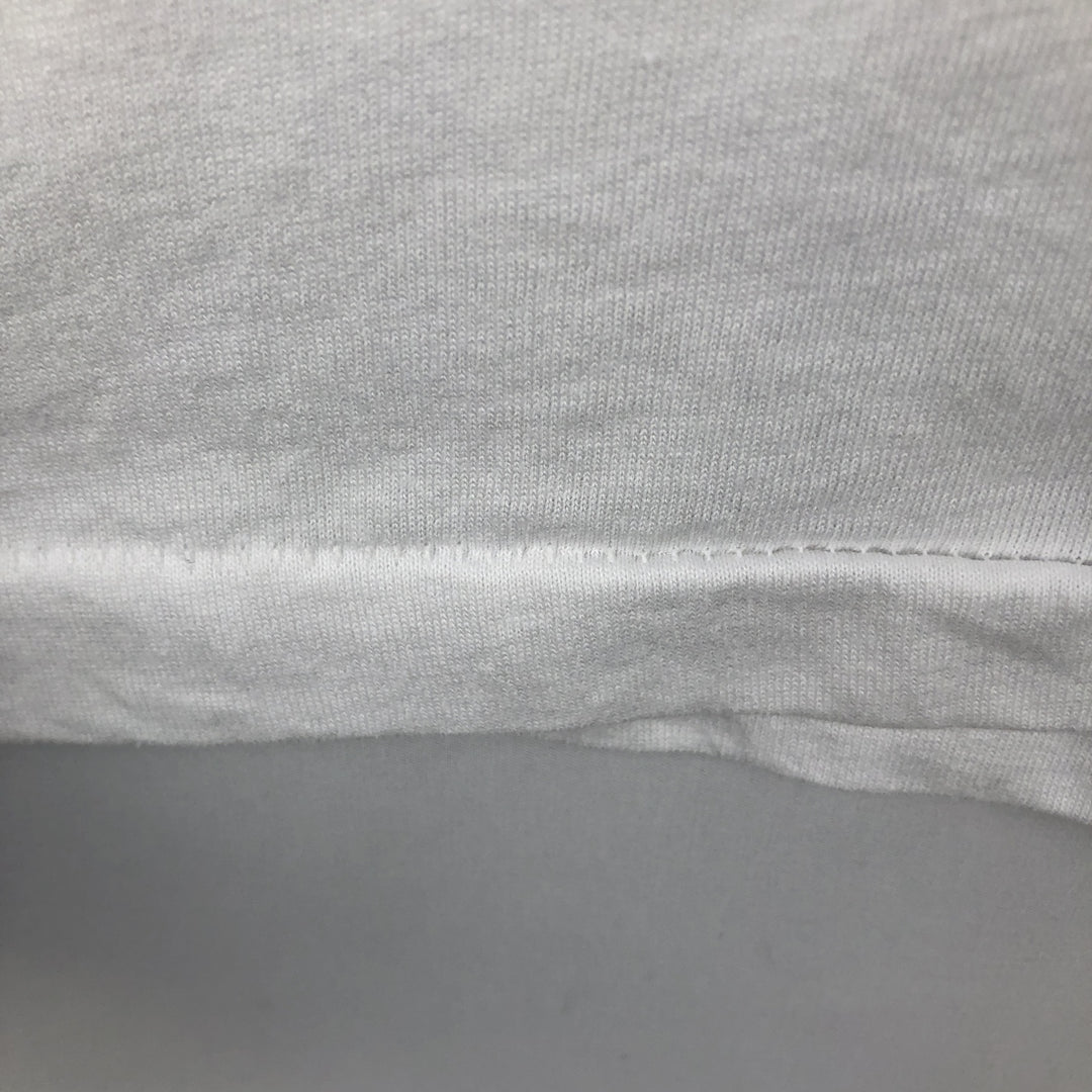 90'S Fruit of the Loom printed T-shirt, made in the USA, men's size L, vintage cotton white type Vintage Second Hand