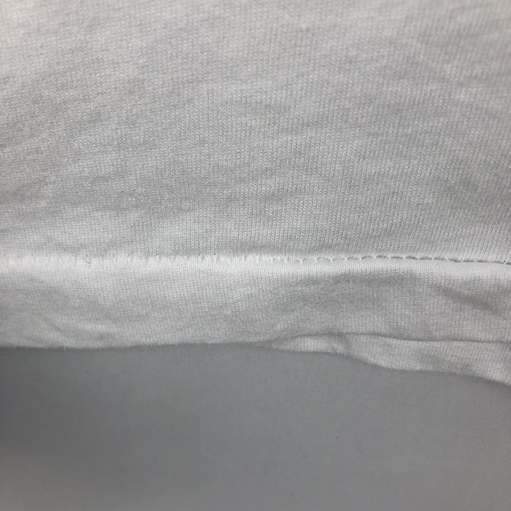 90'S Fruit of the Loom printed T-shirt, made in the USA, men's size L, vintage cotton white type Vintage Second Hand