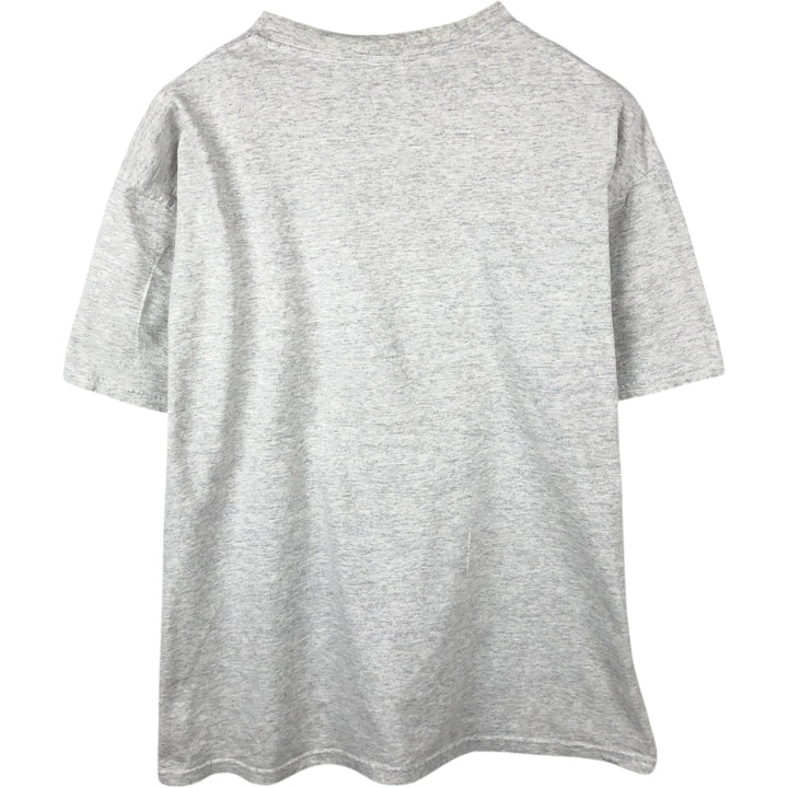 00'S Delta DELTA Printed T-shirt Men's XL size cotton gray type Vintage Second Hand