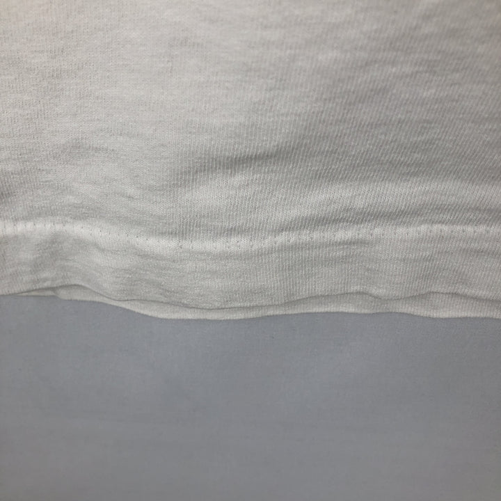 90'S Fruit of the Loom printed T-shirt, made in the USA, men's size L, vintage cotton white type Vintage Second Hand