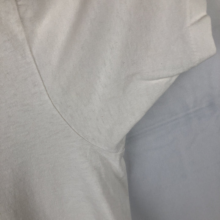 90'S Fruit of the Loom printed T-shirt, made in the USA, men's size L, vintage cotton white type Vintage Second Hand