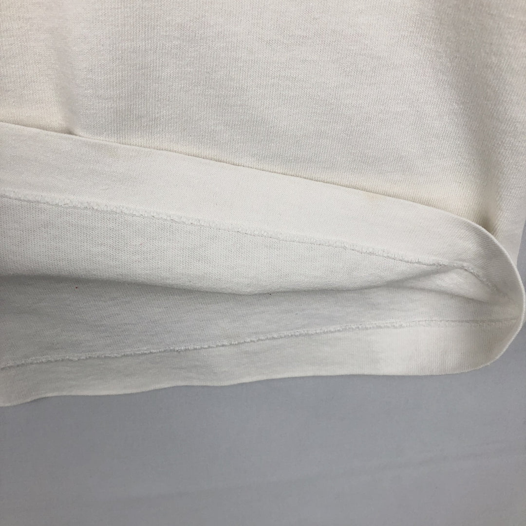 90'S Fruit of the Loom printed T-shirt, made in the USA, men's size L, vintage cotton white type Vintage Second Hand
