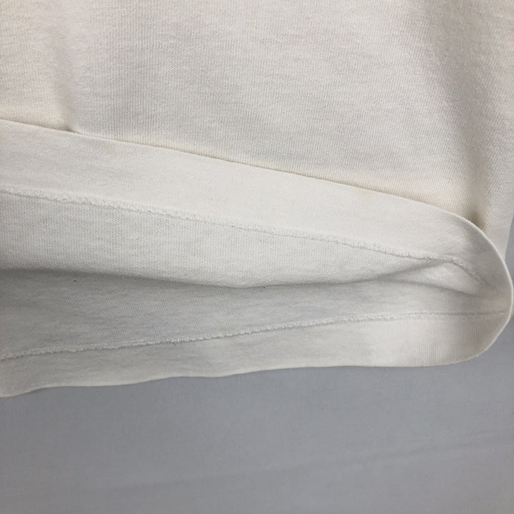 90'S Fruit of the Loom printed T-shirt, made in the USA, men's size L, vintage cotton white type Vintage Second Hand