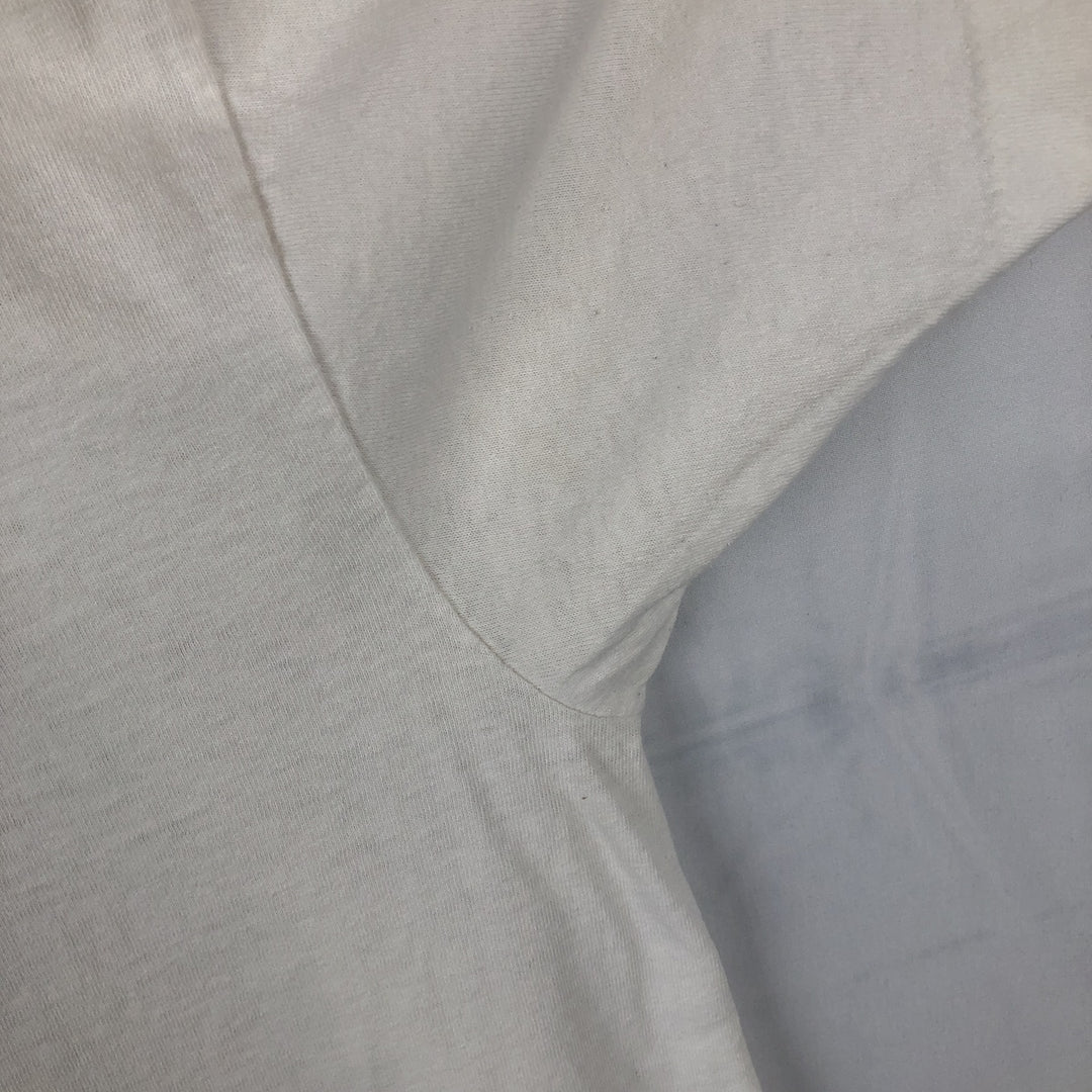 90'S Fruit of the Loom printed T-shirt, made in the USA, men's size L, vintage cotton white type Vintage Second Hand