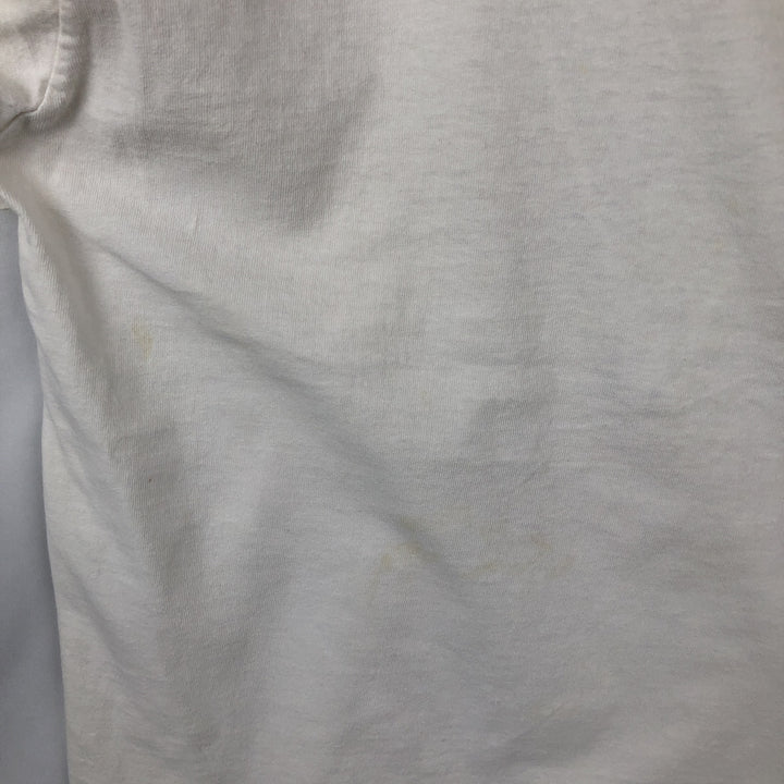 90'S Fruit of the Loom printed T-shirt, made in the USA, men's size L, vintage cotton white type Vintage Second Hand