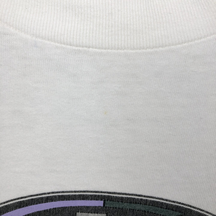 90'S ONEITA Printed T-shirt Made in USA Men's XL Vintage cotton white type Vintage Second Hand