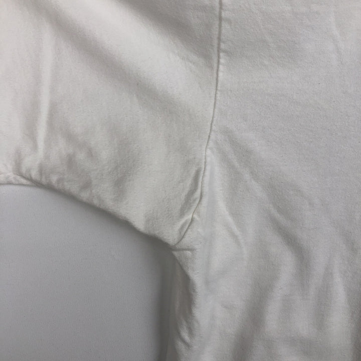 90'S ONEITA Printed T-shirt Made in USA Men's XL Vintage cotton white type Vintage Second Hand
