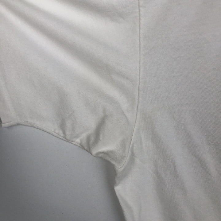 90'S ONEITA Printed T-shirt Made in USA Men's XL Vintage cotton white type Vintage Second Hand
