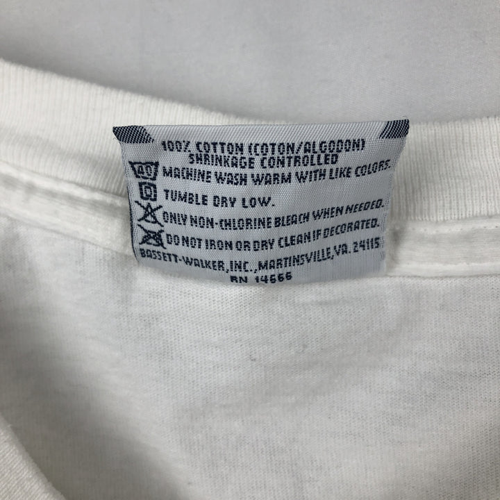 90'S Lee printed T-shirt, made in USA, men's size L, vintage cotton white type Vintage Second Hand
