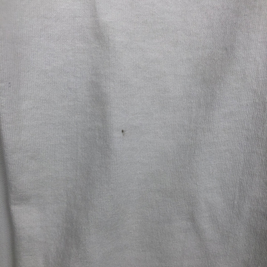 90'S Fruit of the Loom printed T-shirt, made in the USA, men's size L, vintage cotton white type Vintage Second Hand