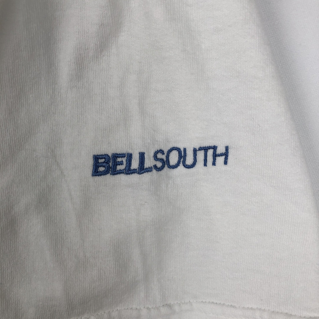 00'S Delta DELTA Printed T-shirt Men's XL size cotton white type Vintage Second Hand
