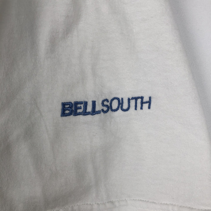 00'S Delta DELTA Printed T-shirt Men's XL size cotton white type Vintage Second Hand