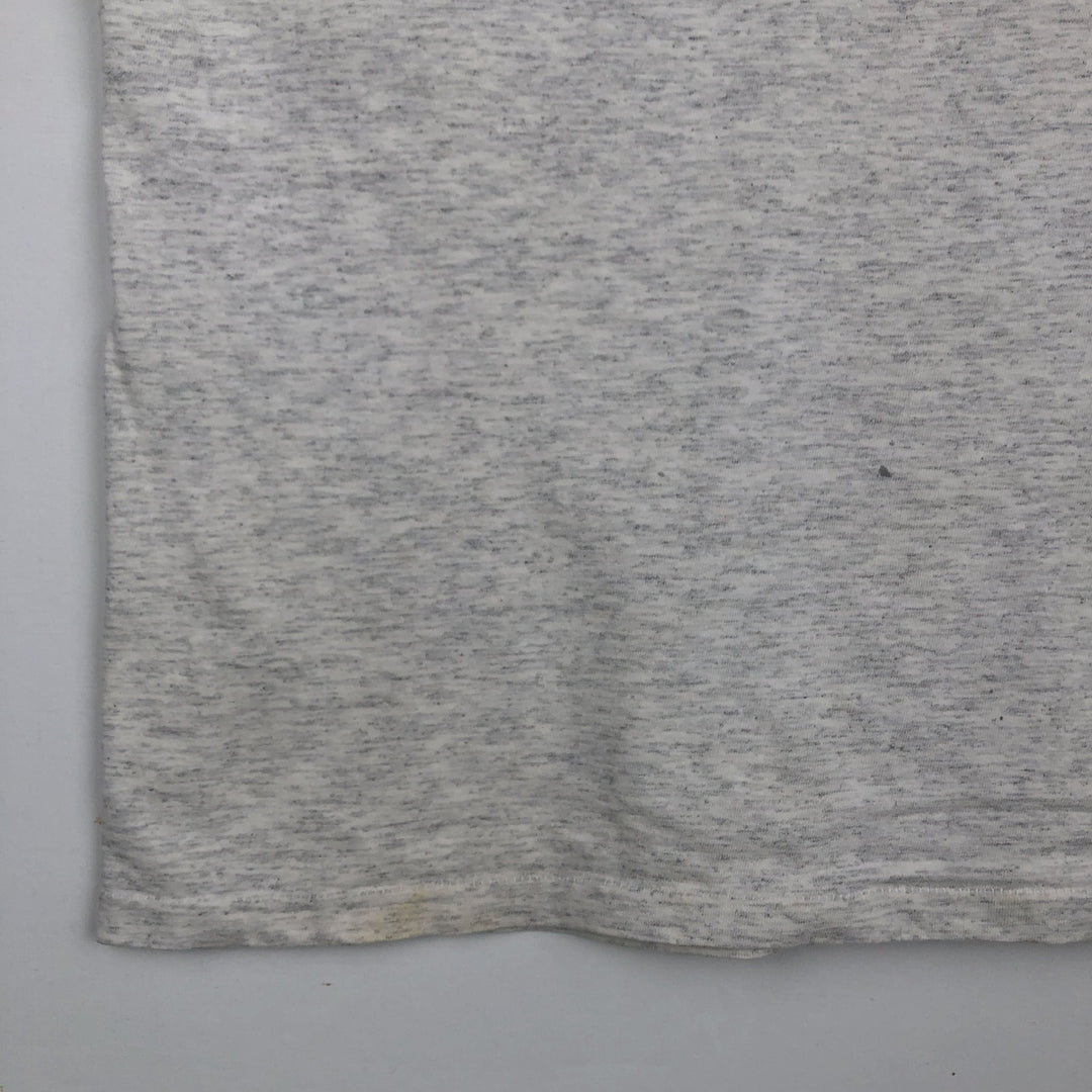 90'S ONEITA Printed T-shirt Made in USA Men's XL Vintage cotton gray type Vintage Second Hand