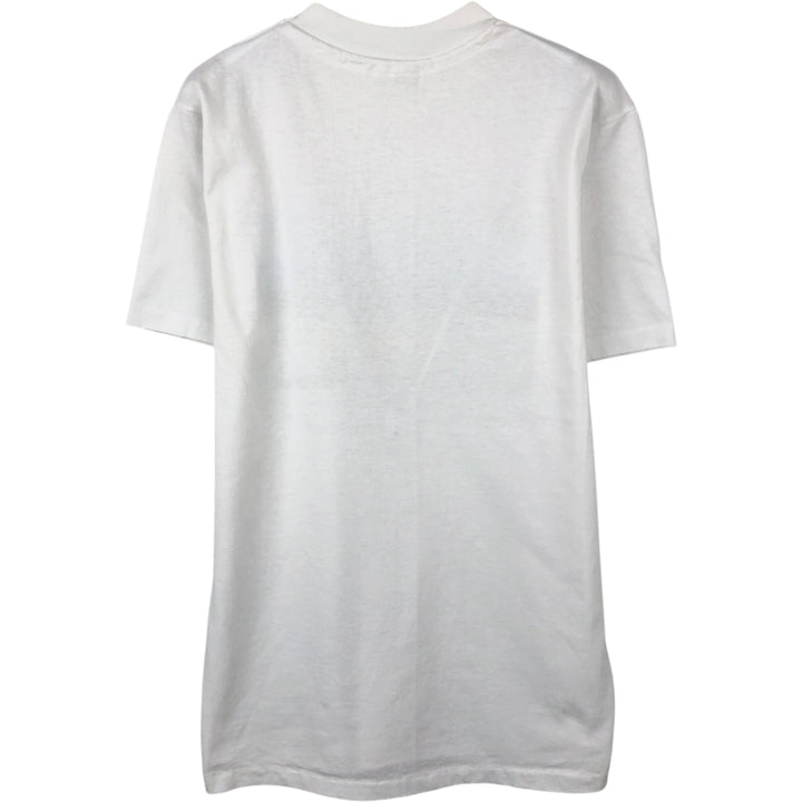 80'S printed T-shirt, men's size S equivalent, vintage. unclear white type Vintage Second Hand