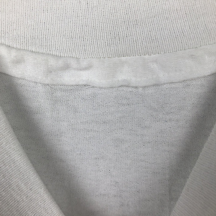 80'S printed T-shirt, men's size S equivalent, vintage. unclear white type Vintage Second Hand