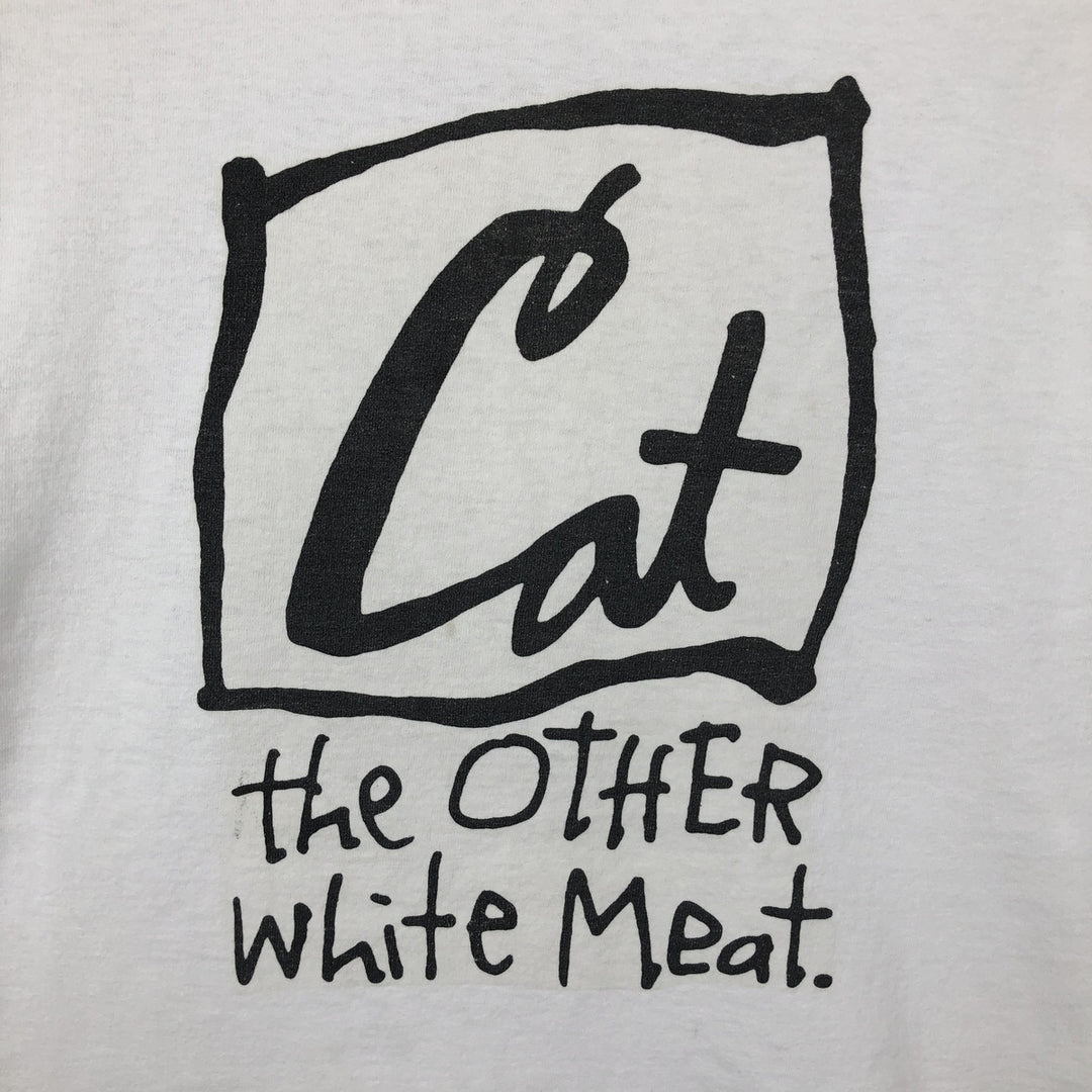 90'S Lee Print T-Shirt, Men's Size XL (Equivalent), Vintage cotton white type Vintage Second Hand