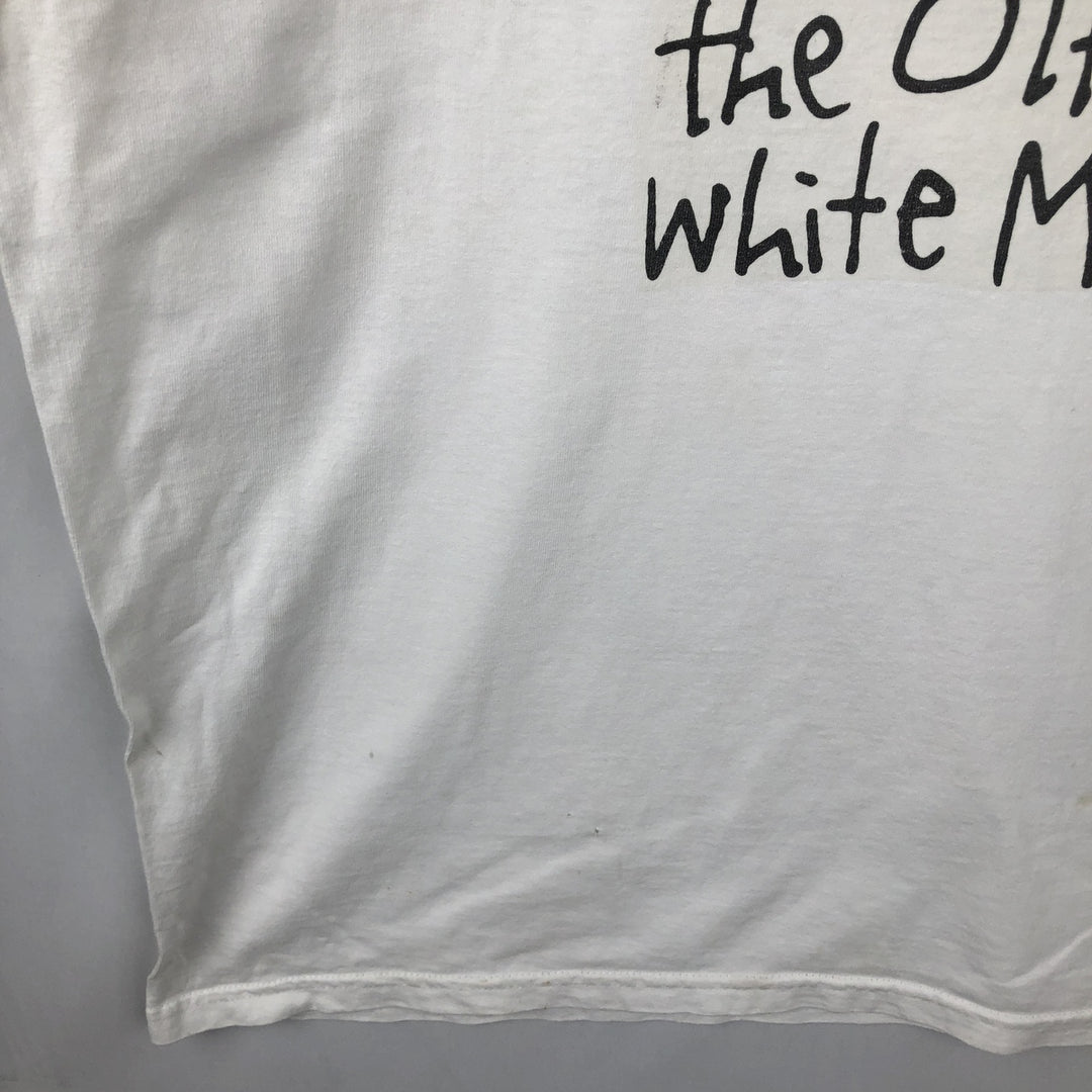 90'S Lee Print T-Shirt, Men's Size XL (Equivalent), Vintage cotton white type Vintage Second Hand