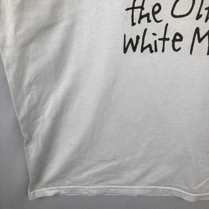 90'S Lee Print T-Shirt, Men's Size XL (Equivalent), Vintage cotton white type Vintage Second Hand