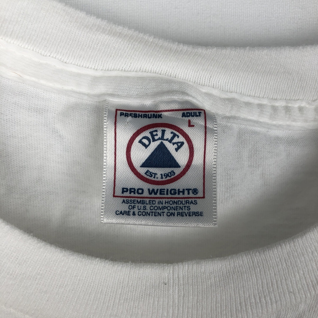 90'S Delta Jeff Foxworthy Print T-Shirt, Men's Size L (approx.), Vintage cotton white type Vintage Second Hand