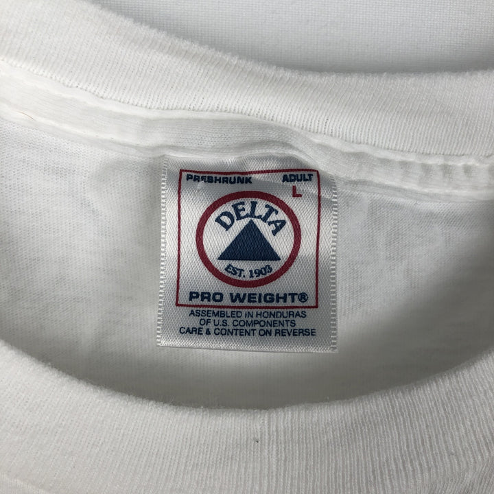90'S Delta Jeff Foxworthy Print T-Shirt, Men's Size L (approx.), Vintage cotton white type Vintage Second Hand