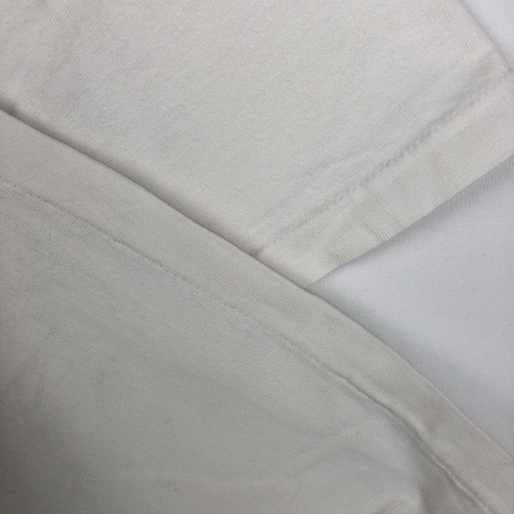 90'S Hanes BEEFY-T Printed T-shirt Made in USA Men's XL Vintage cotton white type Vintage Second Hand