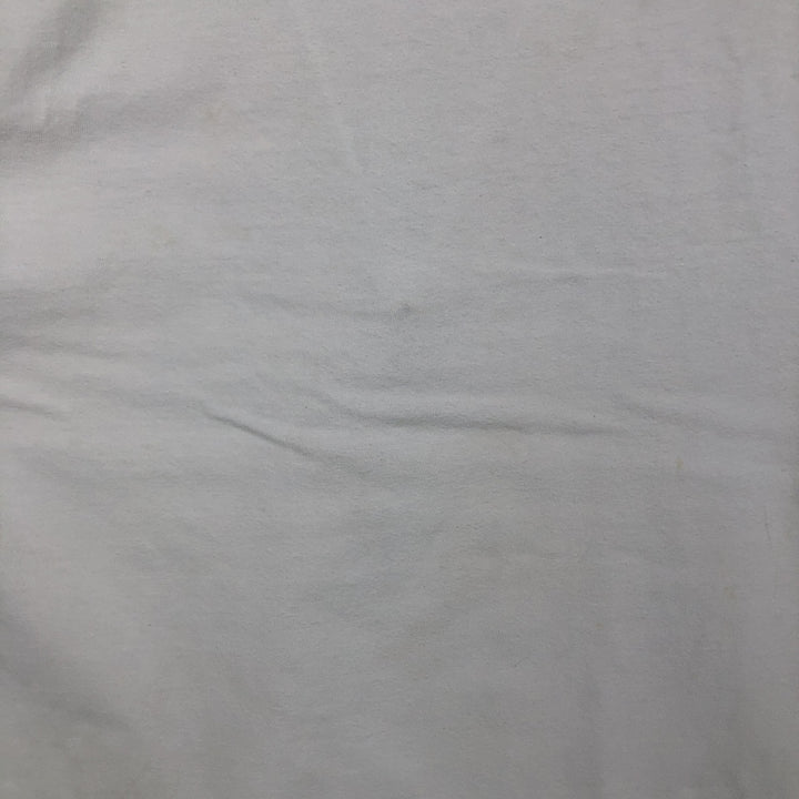 90'S Hanes BEEFY-T Printed T-shirt Made in USA Men's XL Vintage cotton white type Vintage Second Hand