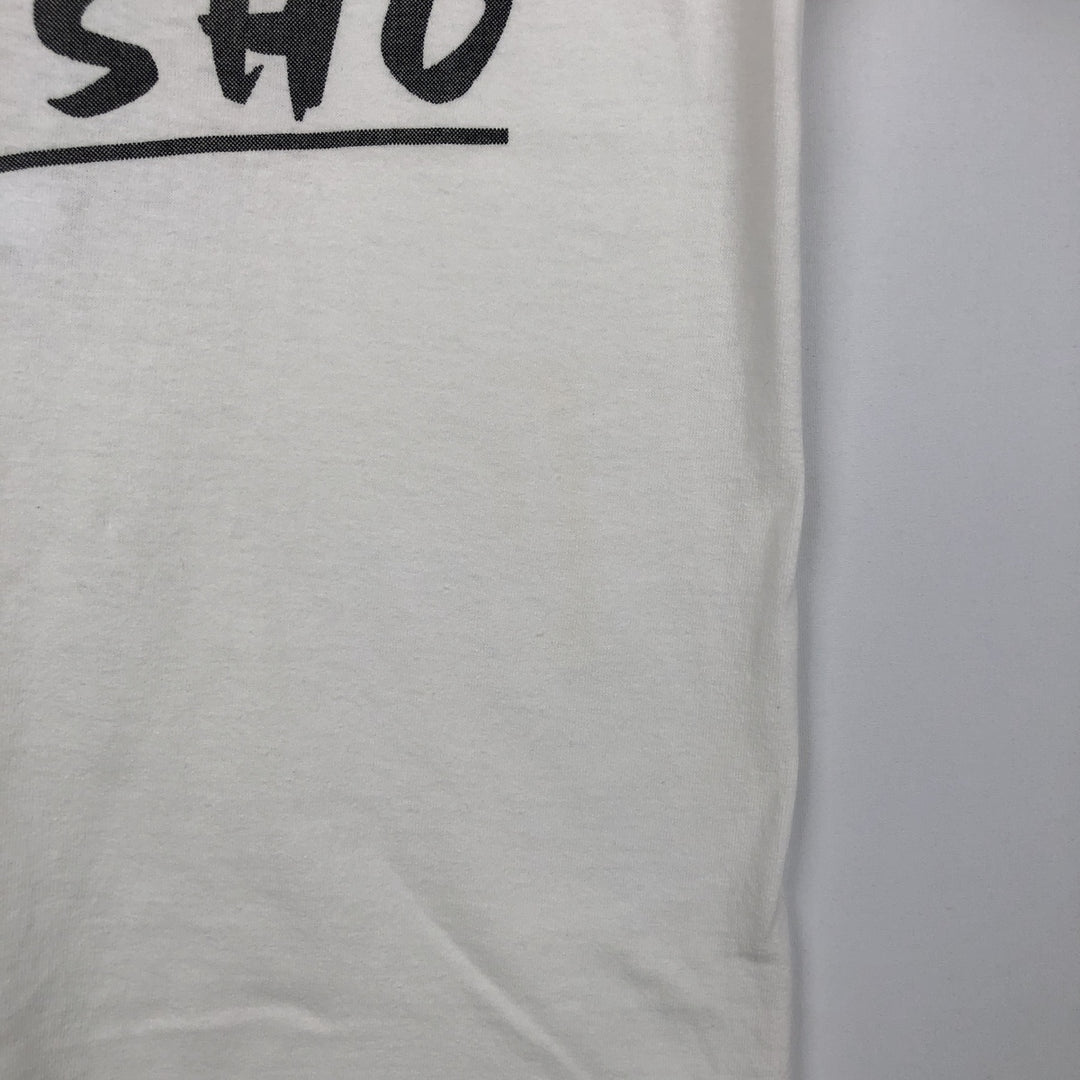 90'S WEST TEE Sumo San Jose Tournament Print T-Shirt, Made in USA, Men's Size M (Equivalent), Vintage unclear white type Vintage Second Hand