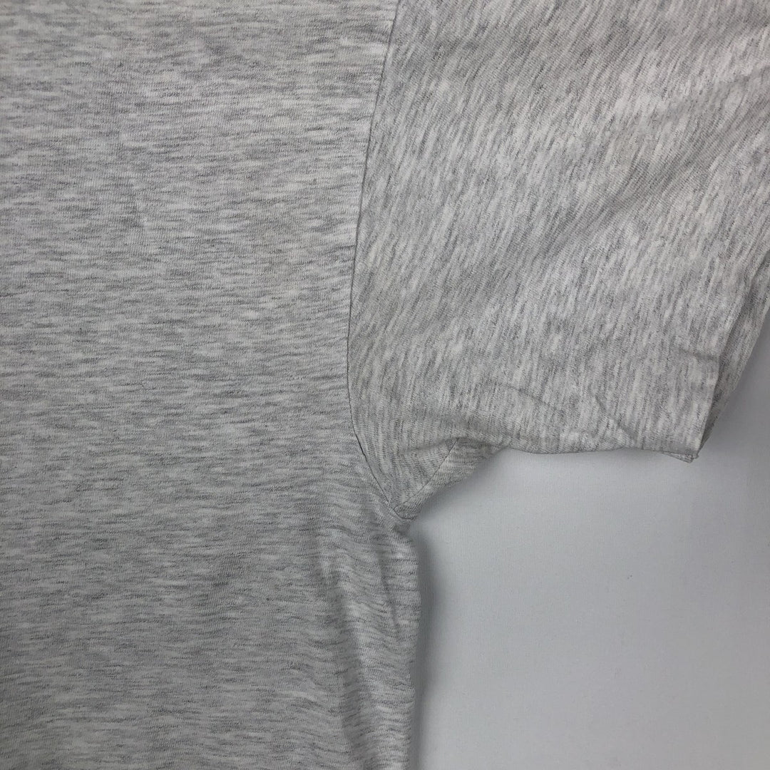 90'S Hanes BEEFY-T Printed T-shirt Made in USA Men's XL Vintage cotton gray type Vintage Second Hand