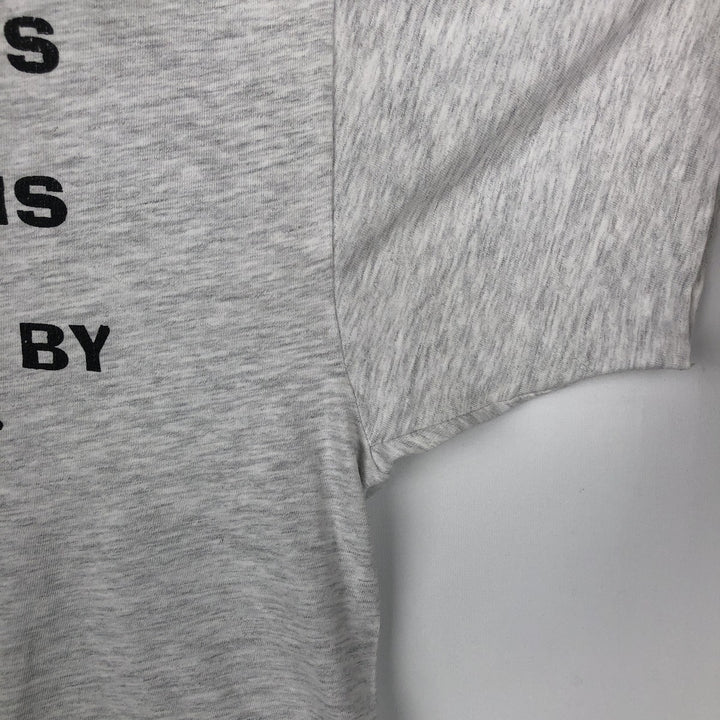 90'S Hanes BEEFY-T Printed T-shirt Made in USA Men's XL Vintage cotton gray type Vintage Second Hand