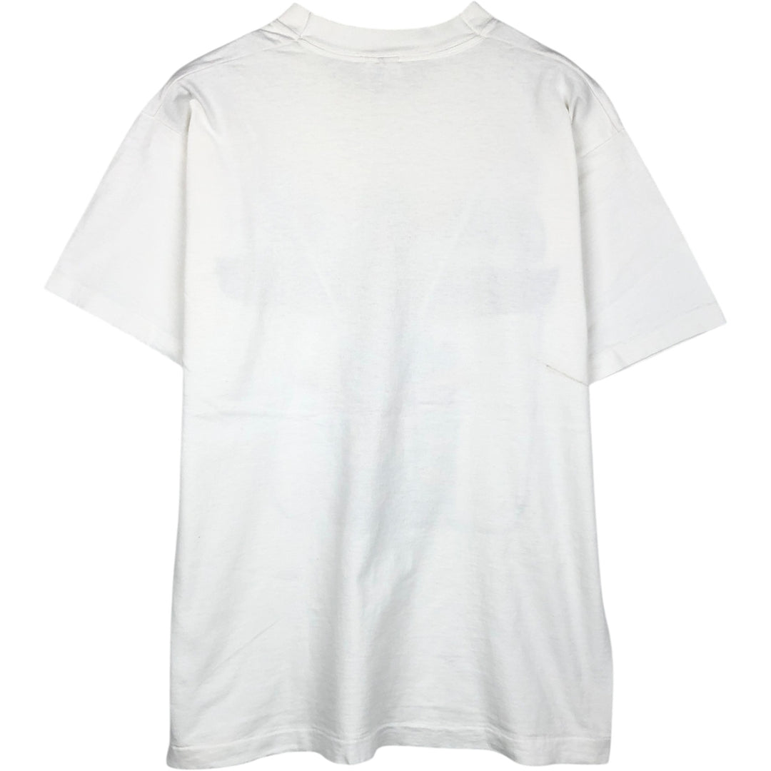 90'S Fruit of the Loom souvenir T-shirt, made in Canada, men's size L equivalent, vintage. cotton white type Vintage Second Hand