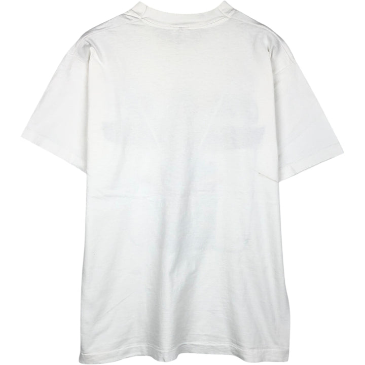 90'S Fruit of the Loom souvenir T-shirt, made in Canada, men's size L equivalent, vintage. cotton white type Vintage Second Hand
