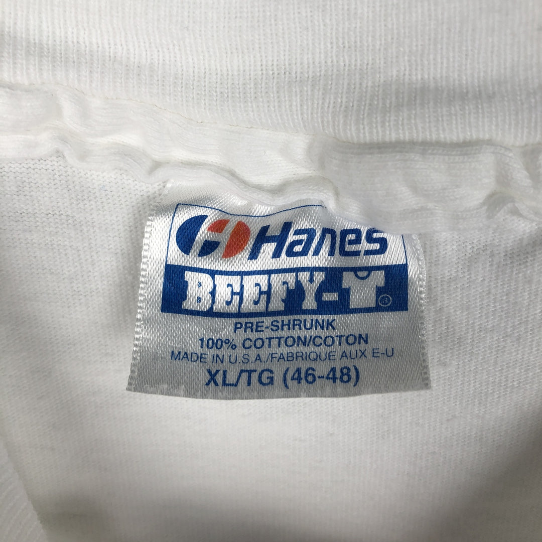 80'S Hanes THE BODY SHOP Advertising T-Shirt, Made in USA, Men's XL equivalent, Vintage cotton white type Vintage Second Hand