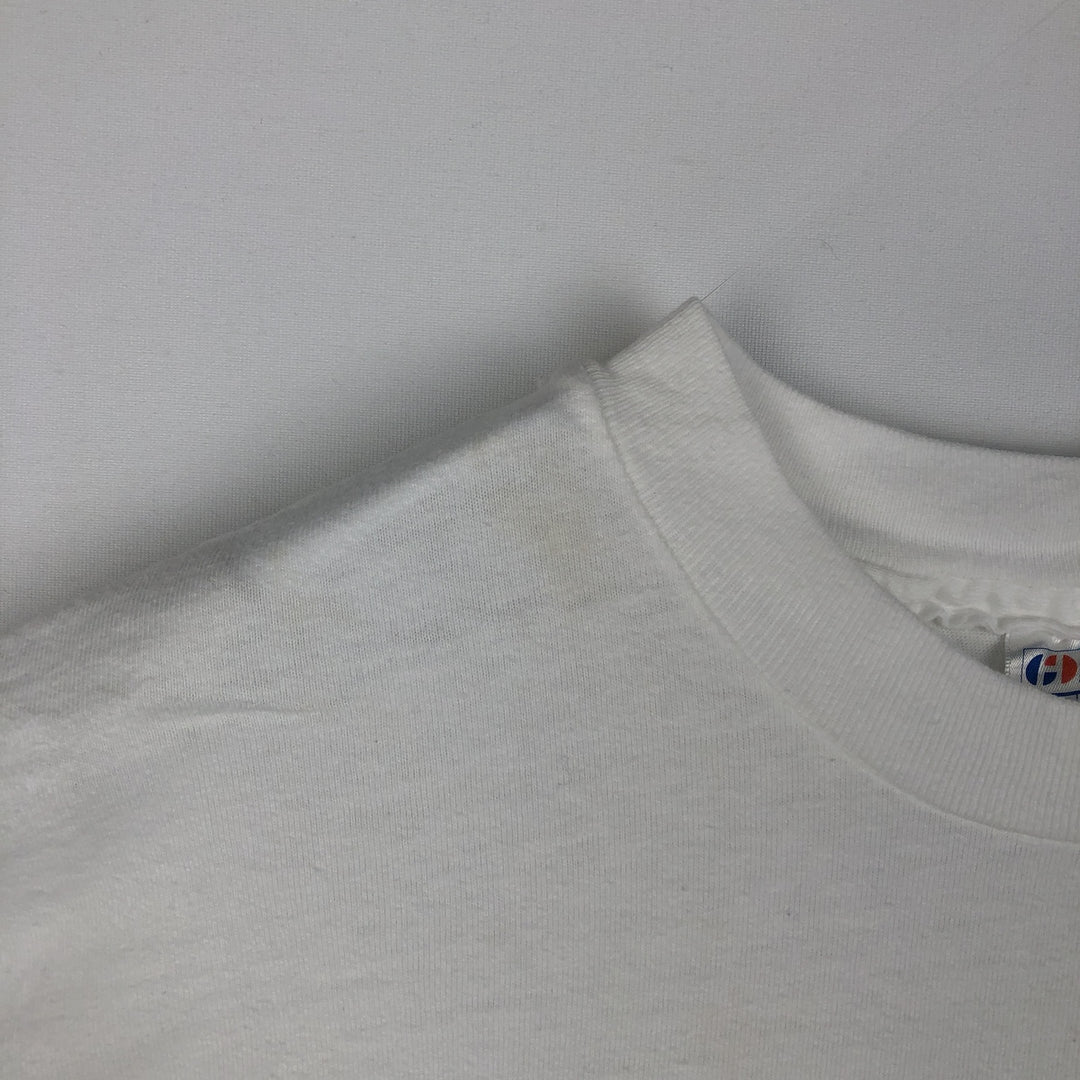 80'S Hanes THE BODY SHOP Advertising T-Shirt, Made in USA, Men's XL equivalent, Vintage cotton white type Vintage Second Hand