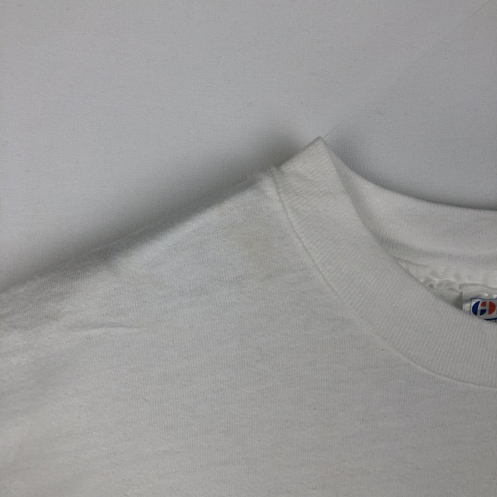 80'S Hanes THE BODY SHOP Advertising T-Shirt, Made in USA, Men's XL equivalent, Vintage cotton white type Vintage Second Hand