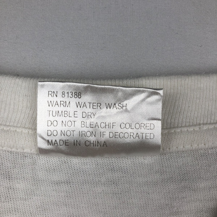 90'S COCO WALK Erotic T-shirt, 48 Positions Print T-shirt, Men's Size L (approx.), Vintage cotton white type Vintage Second Hand