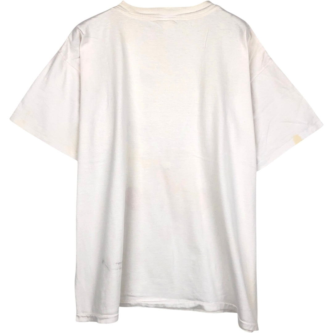 90'S WORDS FROM THE WOMB Print T-Shirt, Made in USA, Men's Size L (Equivalent), Vintage cotton white type Vintage Second Hand