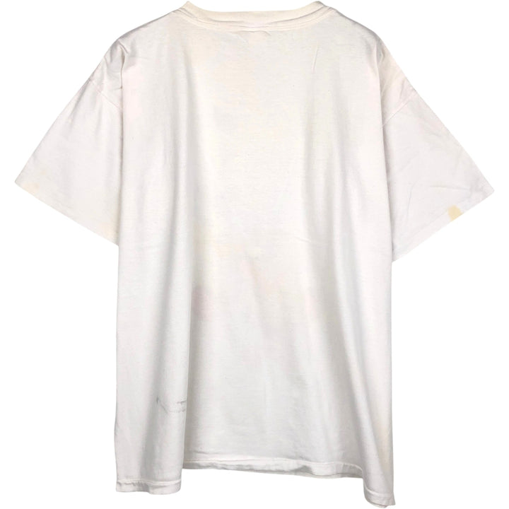 90'S WORDS FROM THE WOMB Print T-Shirt, Made in USA, Men's Size L (Equivalent), Vintage cotton white type Vintage Second Hand