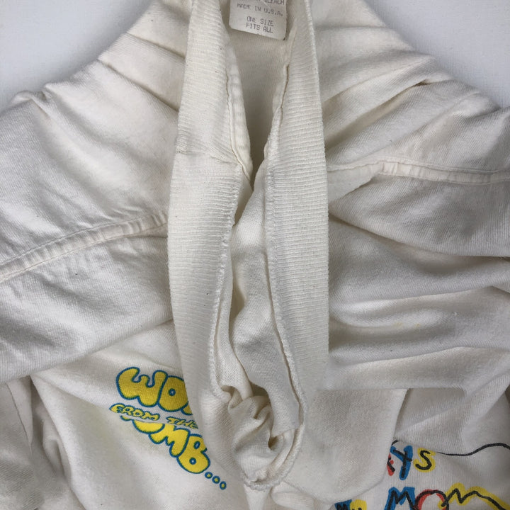 90'S WORDS FROM THE WOMB Print T-Shirt, Made in USA, Men's Size L (Equivalent), Vintage cotton white type Vintage Second Hand