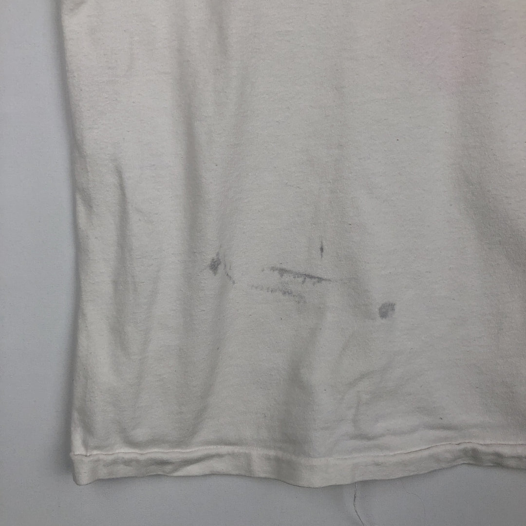 90'S WORDS FROM THE WOMB Print T-Shirt, Made in USA, Men's Size L (Equivalent), Vintage cotton white type Vintage Second Hand