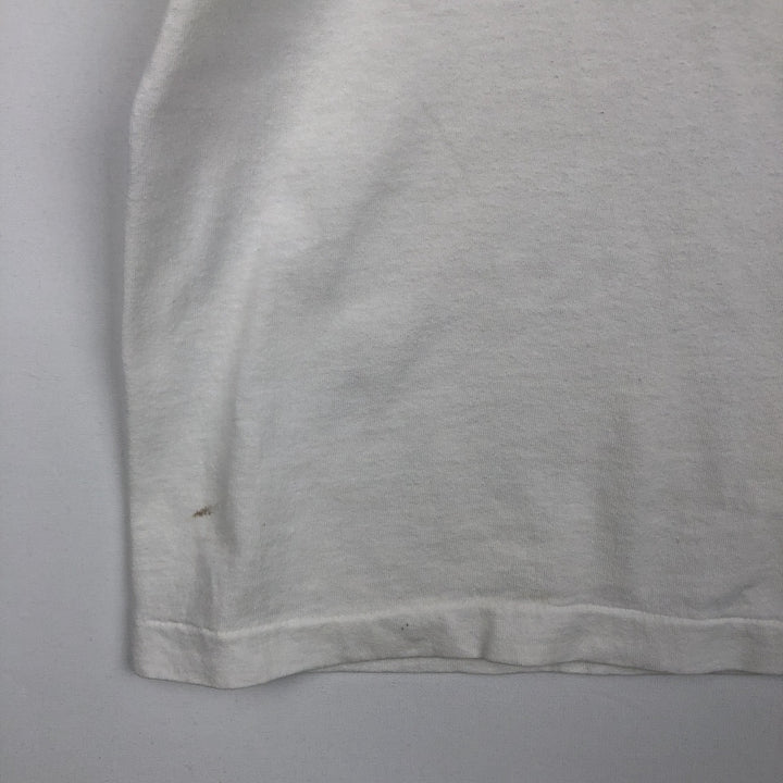90'S Hanes ADRENALIN RUSH CLUB Print T-Shirt, Made in USA, Men's XL (approx.), Vintage cotton white type Vintage Second Hand