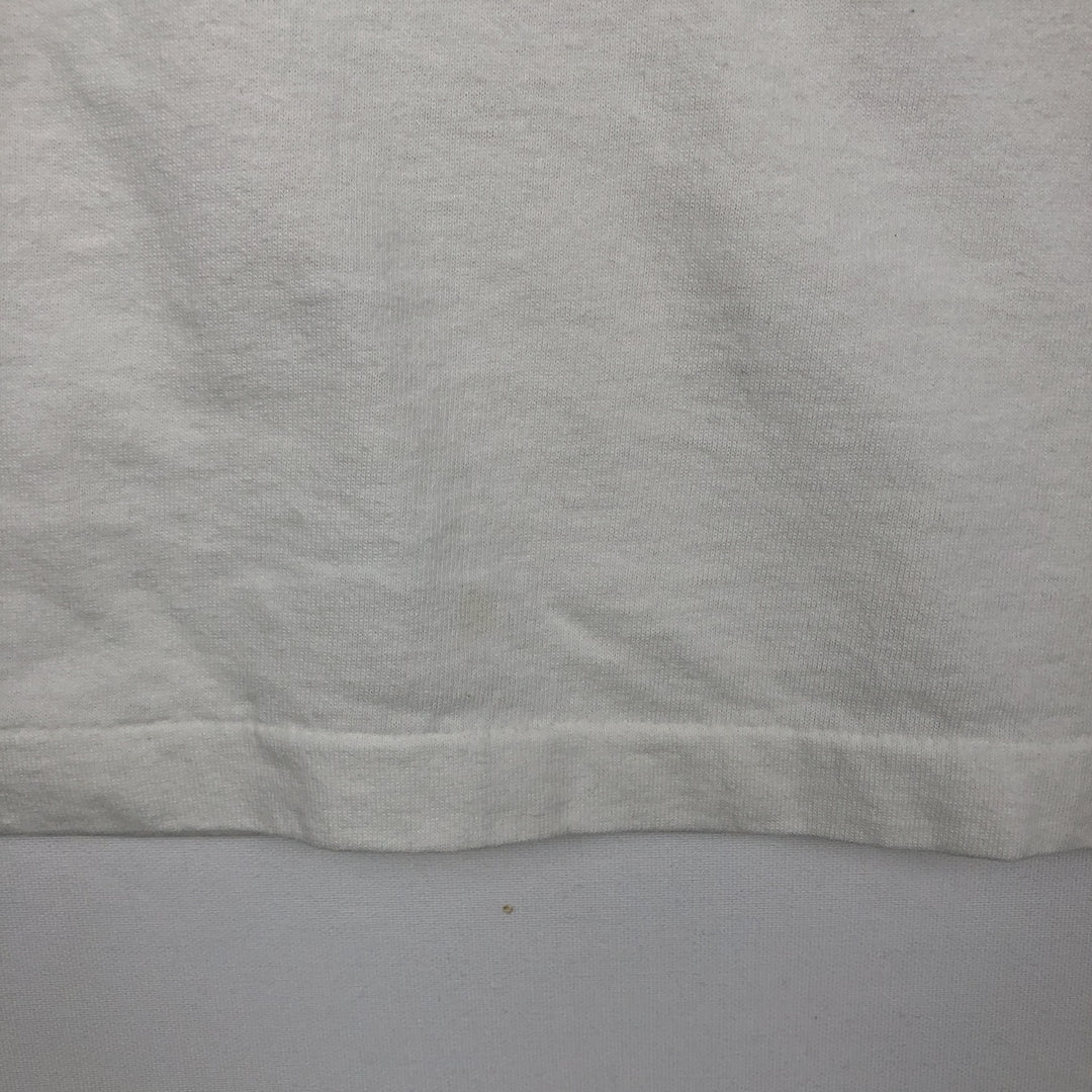 90'S Hanes ADRENALIN RUSH CLUB Print T-Shirt, Made in USA, Men's XL (approx.), Vintage cotton white type Vintage Second Hand