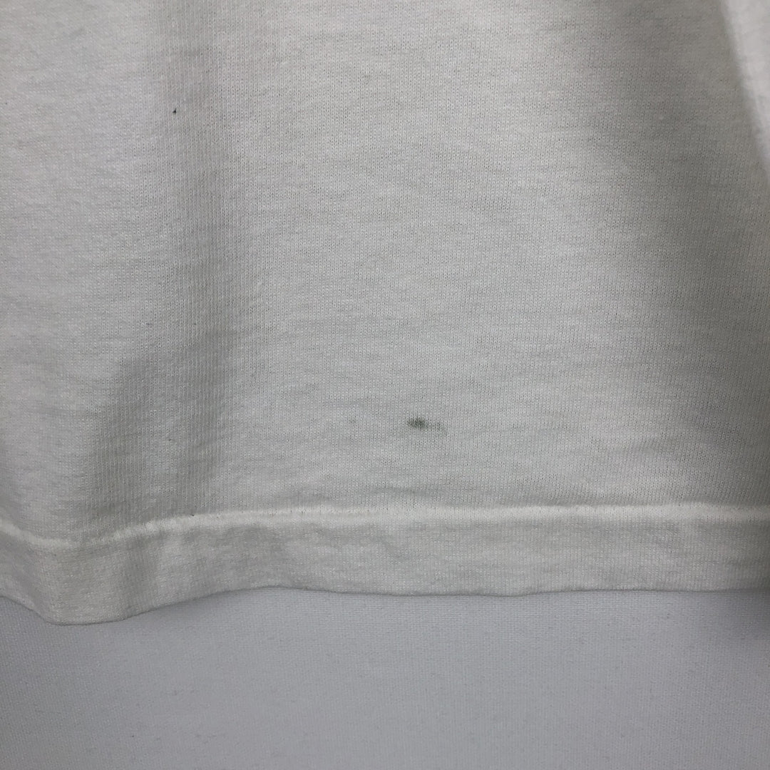 90'S Hanes ADRENALIN RUSH CLUB Print T-Shirt, Made in USA, Men's XL (approx.), Vintage cotton white type Vintage Second Hand